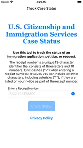 Immigration Case Tracker USCIS screenshot 0