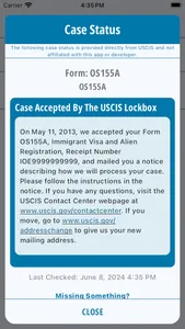 Immigratus USCIS Case Status screenshot 3