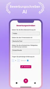 Bewerbungsschreiben AI screenshot 0