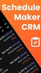 Employee Scheduling CRM Mobile screenshot 1