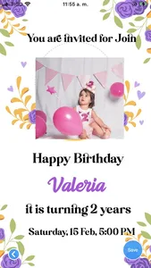 Birthday invitation maker . screenshot 2