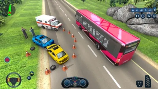 Highway Coach Bus Driving Sim screenshot 0