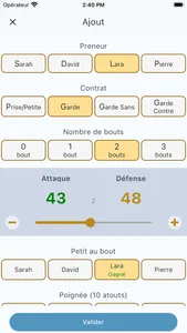 Compteur de points au Tarot screenshot 1