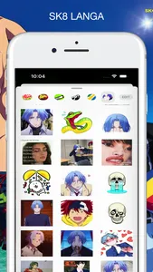 sk8 langa Stickers screenshot 1