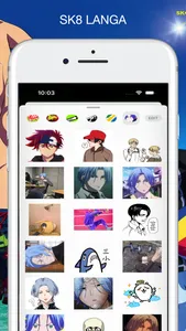 sk8 langa Stickers screenshot 4