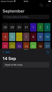 Unusual Holiday Calendar screenshot 1