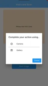 Visiting Card Scan screenshot 1
