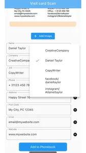 Visiting Card Scan screenshot 2