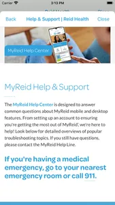 MyReid screenshot 1