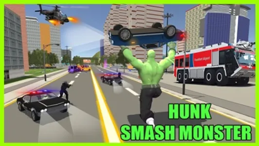 Hunk Green Smash Monster screenshot 0