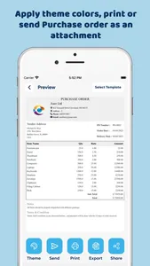 PO - Purchase Order Generator screenshot 4