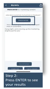 BizWiz - Ai Marketing App screenshot 1