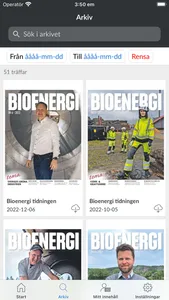 Bioenergi e-tidning screenshot 1