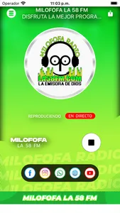 Milofofa La 58 FM screenshot 1