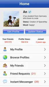 SpaceHey Mobile screenshot 0