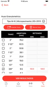 Granulometria screenshot 4