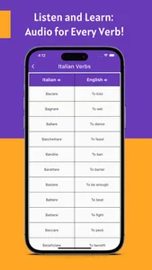 Italian Verbs App screenshot 2