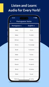 Portuguese Verbs App screenshot 2