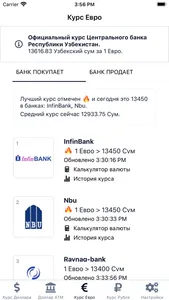 Currency Rates Uzbekistan screenshot 1