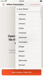 Offline privacy transcription screenshot 1