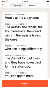 Offline privacy transcription screenshot 5