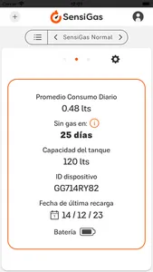 SensiGas screenshot 1