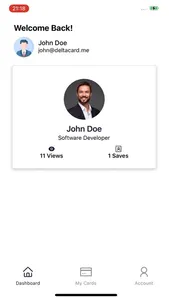 Deltacard NFC Business Card screenshot 1