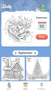 Christmas Color by Number Game screenshot 7