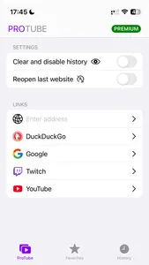 ProTube: Adfree Video Browser screenshot 0