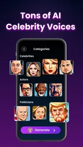 Celebrity AI Voice Changer screenshot 0