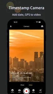 Timestamp Camera: GPS to video screenshot 0
