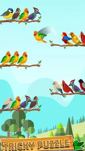 Birds Sort : color puzzle screenshot 1