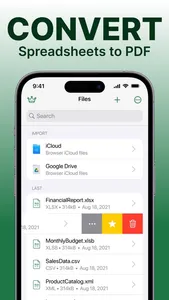 Spreadsheets screenshot 3