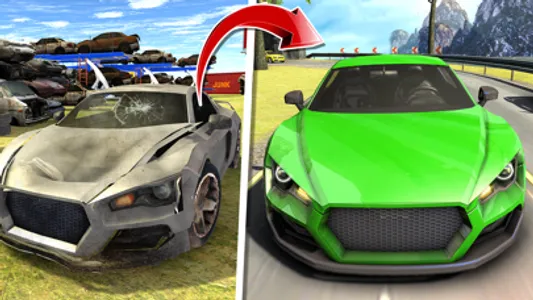 Car Test Junkyard Racing Game screenshot 1