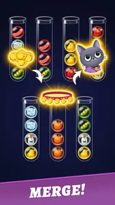 Ball Sort - Merge Pet Mania screenshot 1