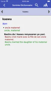 Soninke – Dictionnaire screenshot 2