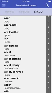 Soninke – Dictionnaire screenshot 3