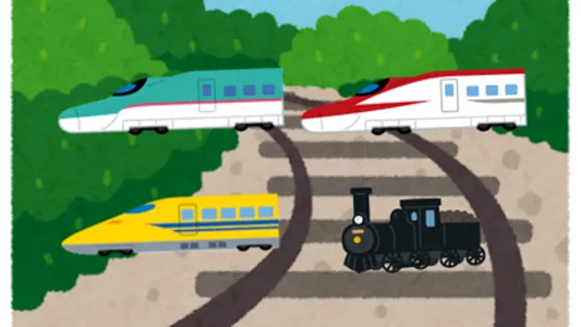 タッチであそぼ！でんしゃとくるま screenshot 1