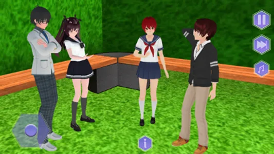 Anime School Simulator Life 3D screenshot 3