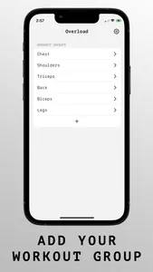 Overload: Workout Tracker screenshot 1