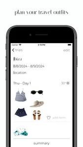 Outfits: Travel Clothing Plans screenshot 0