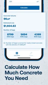 Concrete Calculator - NorthOne screenshot 2
