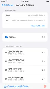 QRLinks: QR code generator screenshot 1