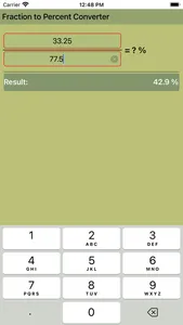Fraction to Percent Converter screenshot 0