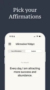 Affirmation Widget * screenshot 2