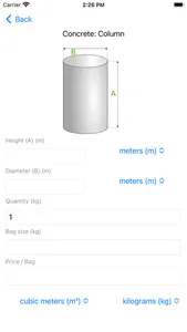 Concrete Calculator Estimator screenshot 3