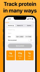 Protein Tracker. screenshot 3