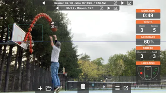 Basketball ShotBot screenshot 1