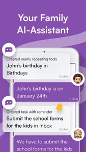 Family Schedule Planner App screenshot 1