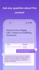 Briefy - AI summary on Safari screenshot 3